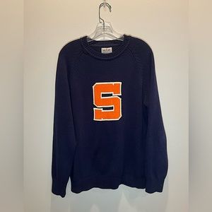 SYRACUSE UNIVERSITY Men’s Woven Sweater - Hillflint - Large - Like NEW!